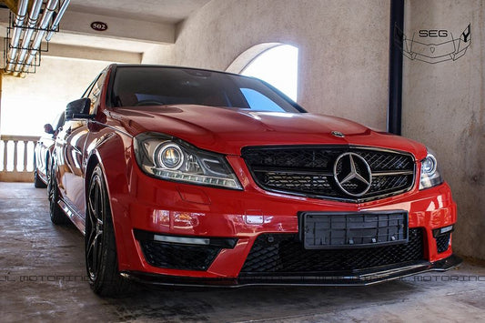 Mercedes Benz W204 C63 AMG Black Series Carbon Fiber Front Lip