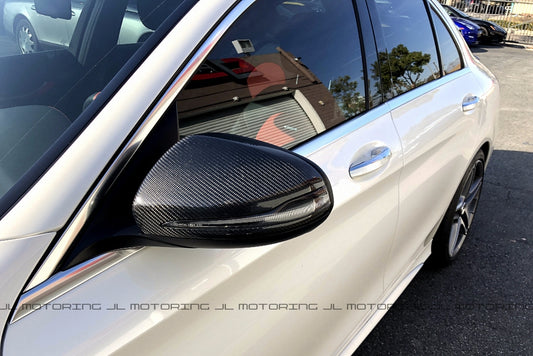 Mercedes Benz W205 C Class Carbon Fiber Mirror Covers