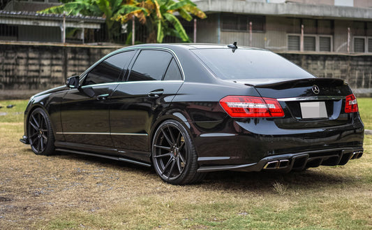 Mercedes Benz W212 E Class Carbon Fiber Rear Bumper Extensions