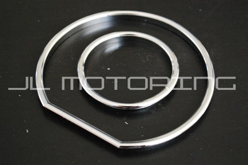 BMW M3 STYLE Chrome Cluster Gauge Dial Rings - E36 - JL Motoring