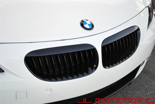 BMW Matte Black Front Grilles - E63 E64 6 Series M6 - JL Motoring