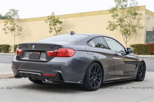 BMW F32 F33 F36 Carbon Fiber Rear Bumper Side Skirts